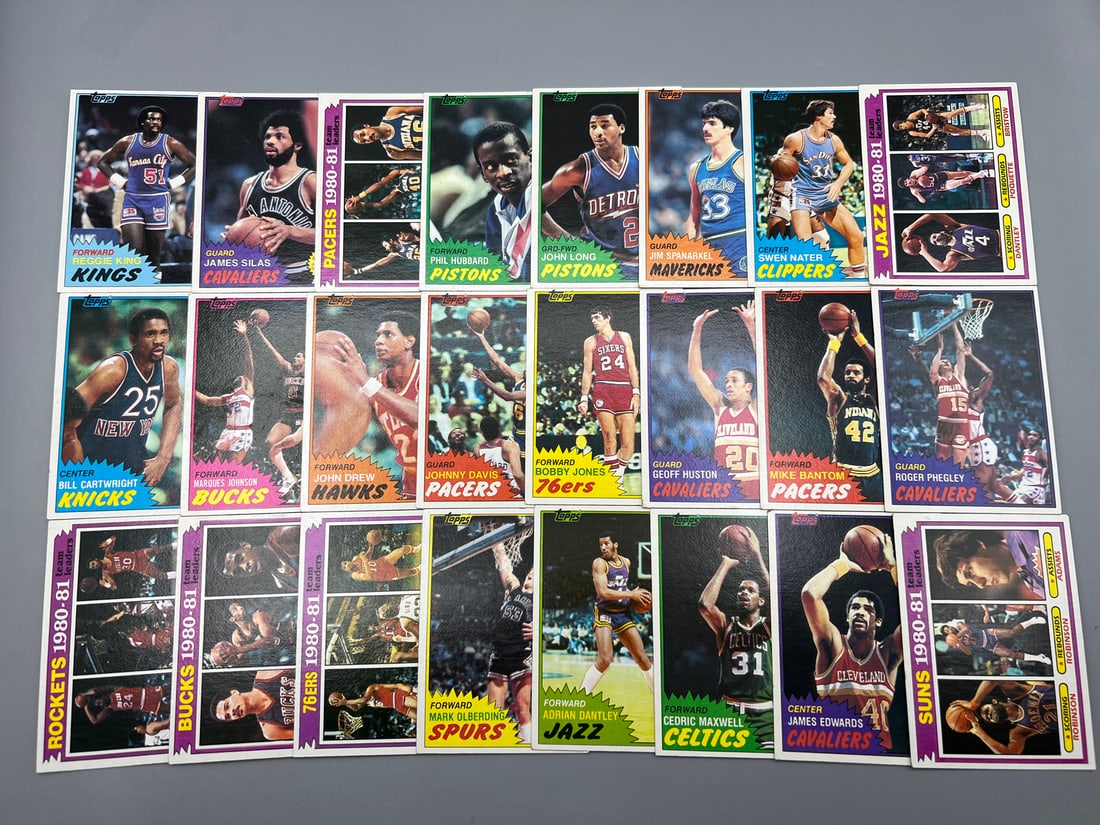 Lot of (24) 1981 Topps Basketball Cards - Varying Conditions (1 of 5)