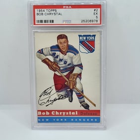 1954 Topps Bob Chrystal #2 PSA 5