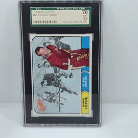 1968-69 Topps Gordie Howe #29 SGC 5.5 HOF