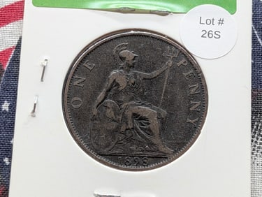 1898 Great Britain One Penny, Q. Victoria