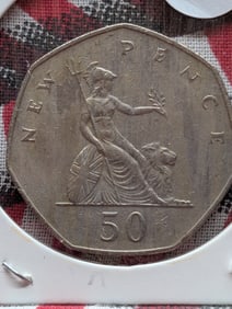 1973, 1976, 1981 Great Britain 50 Pence Coins