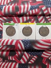 1948, 1957, 1966 Great Britian 2 Shillings Coins