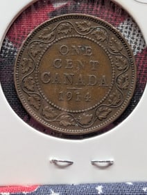1913 & 1914 Canadian Large One Cents