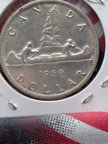 1959 Canadian One Dollar, 80% Silver
