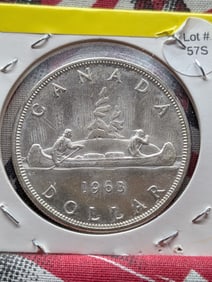 1963 Canadian One Dollar, 80% Silver