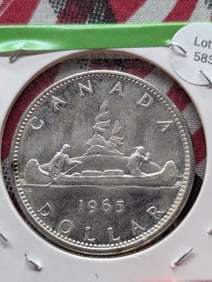 1965 Canadian One Dollar, 80% Silver