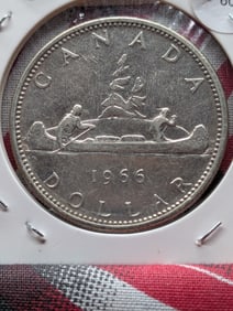1966 Canadian One Dollar, 80% Silver
