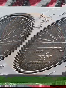 1953 Caribbean Island Coin One Peso, 90% Silver