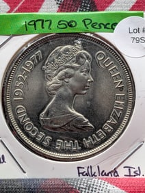 1977 Falkland Islands 50 Pence