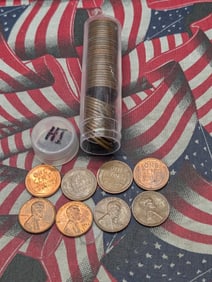 Roll of 1930s - 1950s Lincoln Wheat Cents
