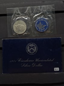 1971-S Ike Uncirculated Silver Dollar In OGP - 40% Silver