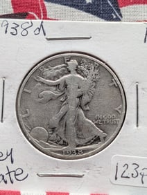 1938 D Walking Liberty Half Dollar - Key Date