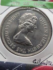 1977 Gibraltar 25 Pence