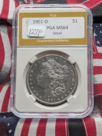 1901-O Morgan Dollar PGA MS64
