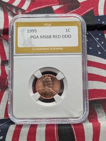 1995 Lincoln Memorial Cent PGA MS68 RD DDO Distinct Doubling