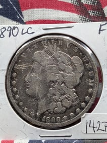 1890-CC Morgan Dollar