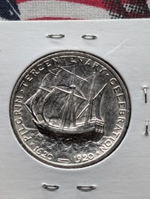 1920 Pilgrim Half Dollar - Full Mint Luster