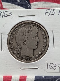 1915-S Barber Half Dollar