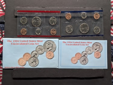 1994 P&D U.S. Mint Uncirculated Coin Set In OGP