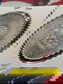 1956 Mexican 5 Peso 72% Silver