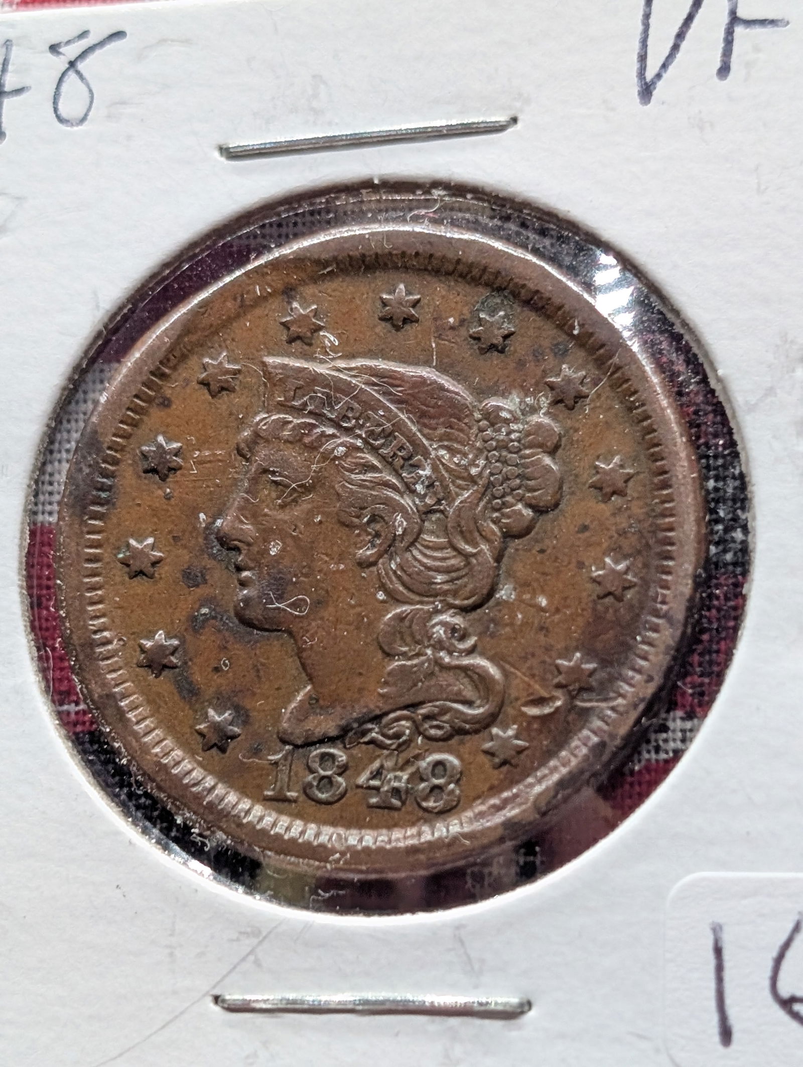1848 US Large Cent (1 of 3)