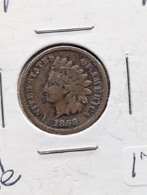 1869 Indian Head Cent - Key Date