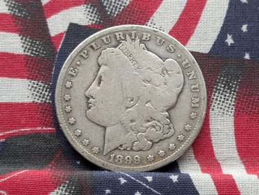 1899-S Morgan Dollar. Tough Date. Very original (not cleaned).