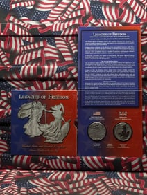 Legacies Of Freedom United States and United Kingdom Silver Bullion Coin Set In OGP - Includes .999