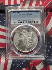 1885-O Morgan Dollar, PCGS MS64