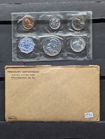1958 US Proof Set - Includes Three 90% Silver Coins