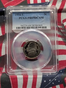 1994-S Jefferson Nickel, PCGS PR69DCAM