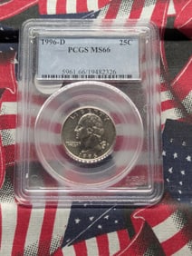 1996-D Washington Quarter, PCGS MS66
