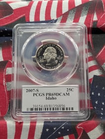 2007-S Idaho Washington Quarter, PCGS PR69DCAM