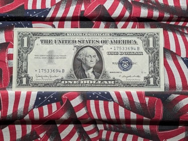 1957 B $1 Silver Certificate Star Note Premium Crisp Unc