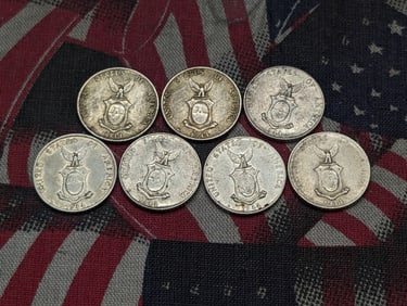 7- 1944-D Philippines 10 Centavos 75% Silver