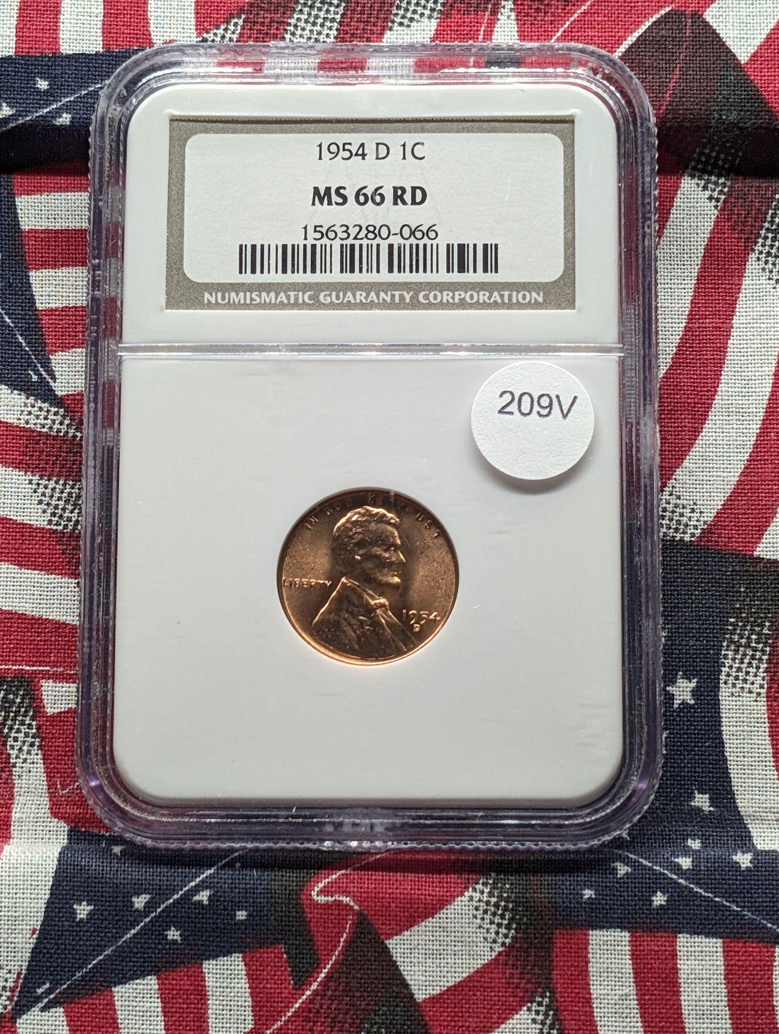 1954-D Lincoln Wheat Cent, NGC MS 66 RD (1 of 4)