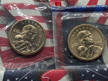 2005 P&D Sacagawea One Dollars