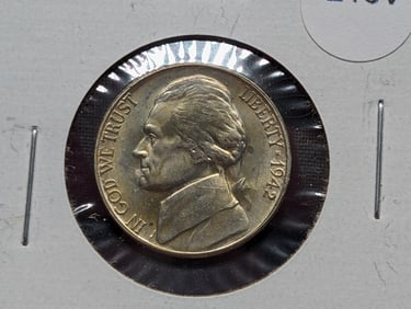 1942-S Jefferson Nickel - Full Steps - 35% Silver