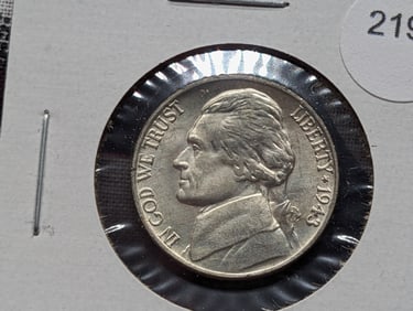 1943-P Jefferson Nickel - Full Steps - 35% Silver