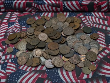 Bag of Assorted Copper coins, Various Countries