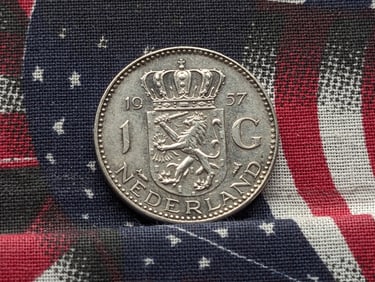 1957 Nederland 1G - 6.5 Grams 72% Silver