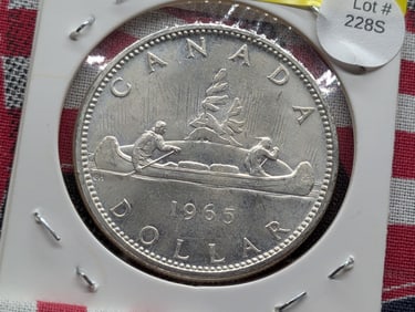 1965 Canadian One Dollar, 80% Silver