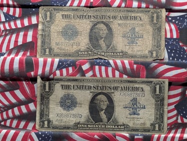 (2) 1923 U.S. $1 Silver Certificate Notes