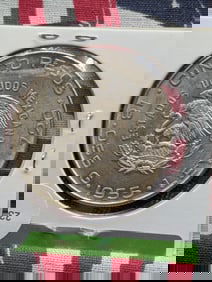1955 Mexican 5 Peso 72% Silver