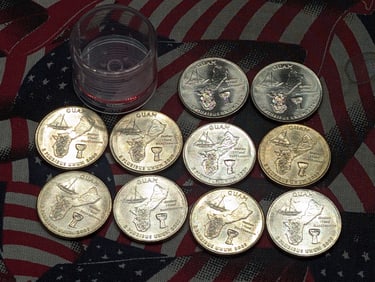 (10) 2009 P&D Guam Washington Quarters, Uncirculated