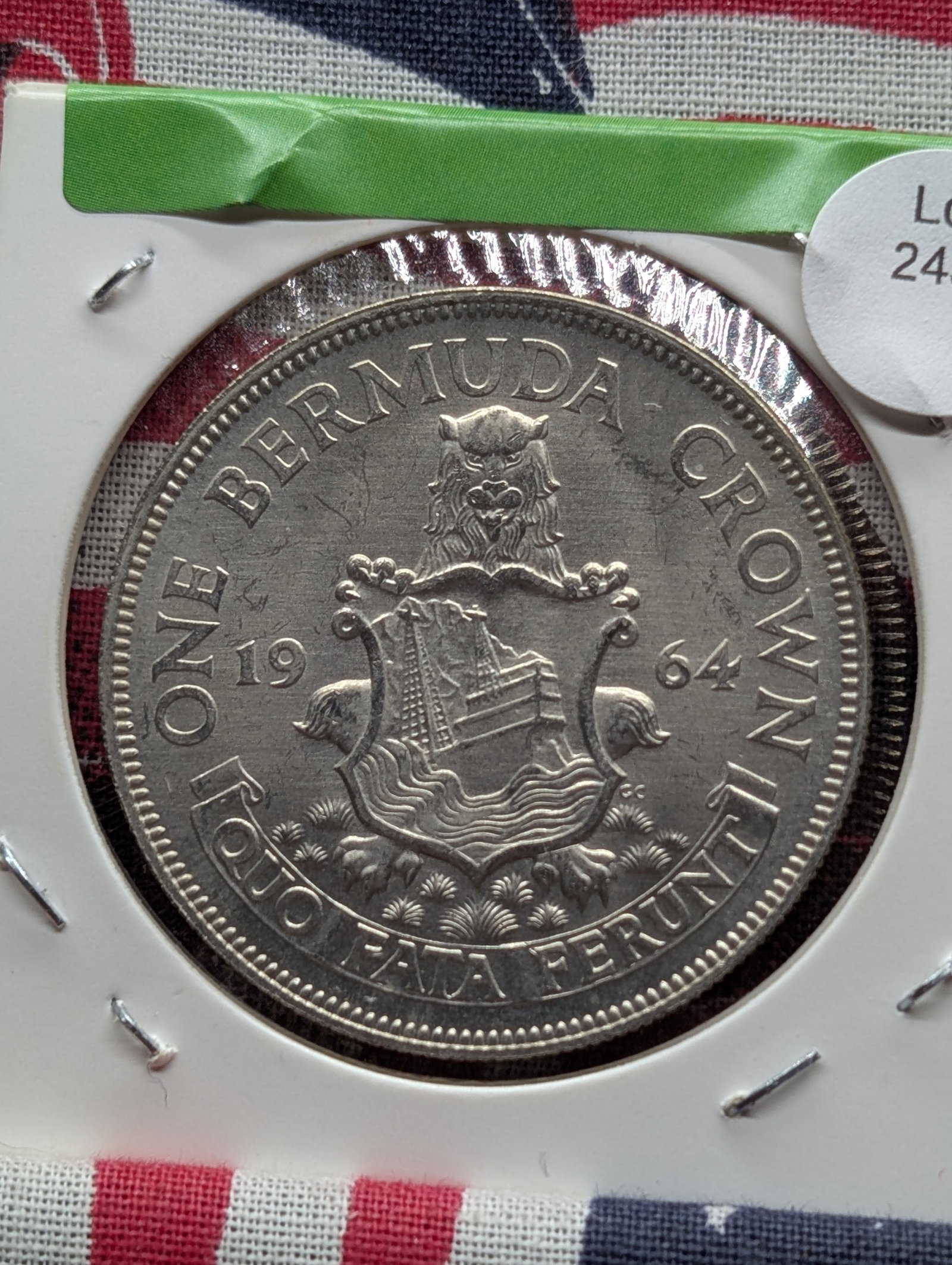 1964 Bermuda One Crown, 50% Silver (1 of 3)