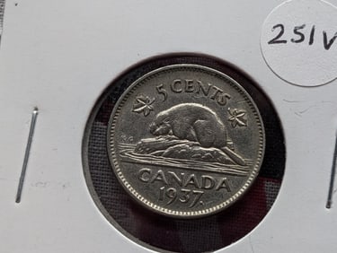 1937 Canada Five Cents