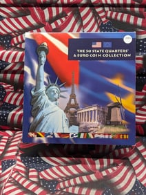 2002 The 50 State Quarters & Euro Coin Collection In OGP