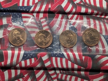 2007 First Spouse Bronze Medal Set, Four Coins, No Envelope