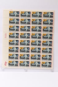 1969 First Man on the Moon 10¢ Commemorative Stamp Sheet